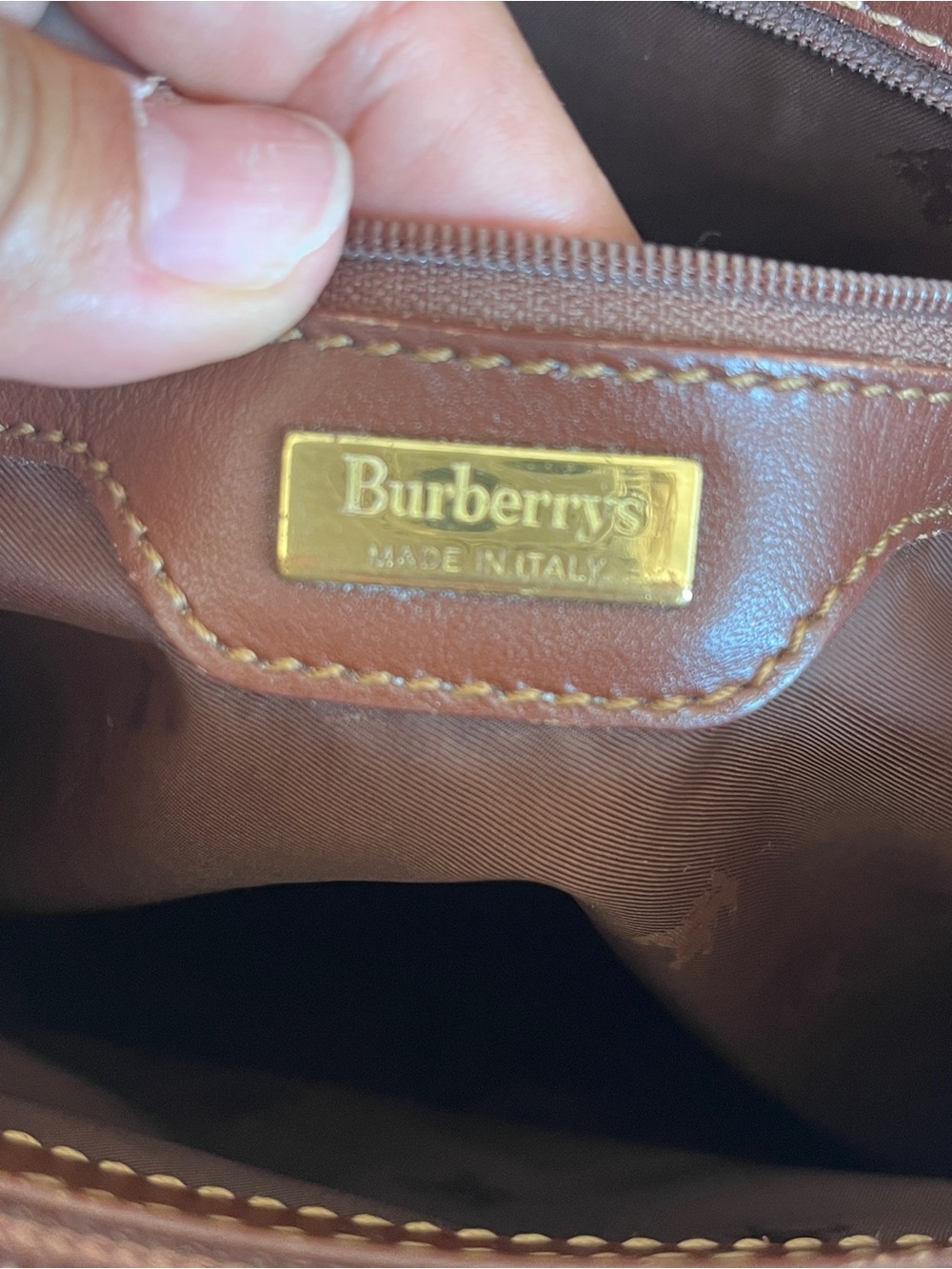 Vintage Burberry London Haymarket Check Small Tote - Picture 4 of 15